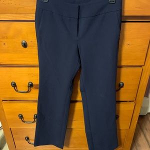 Ann Taylor signature trousers, navy size 0P